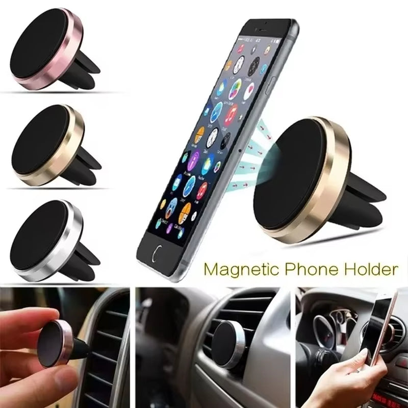 Magnetic Car Phone Holder Stand in Car for Iphone X Samsung Magnet Air Vent Mount Cell Mobile Phone Support GPS