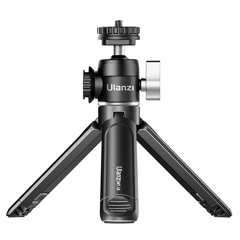 U-Vlog Lite Extendable Tripod Dual Cold Shoe Ball Head Volg Tripod for Smartphone Sony Canon Nikon DSLR Camera